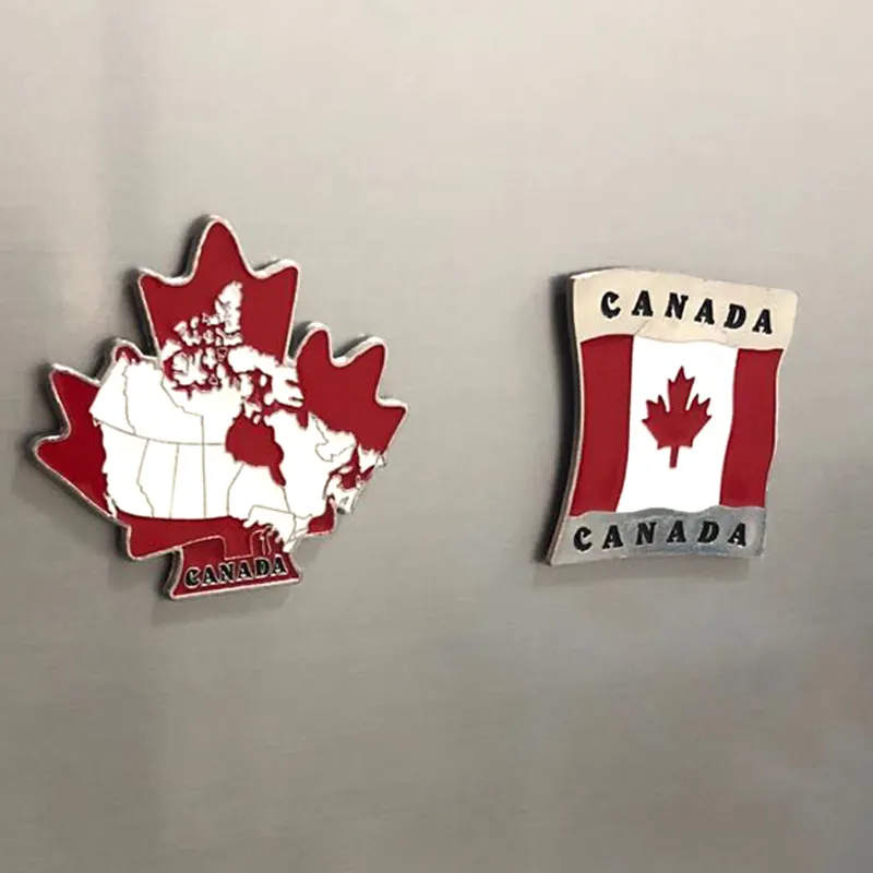 تذكارية كندا هدايا معدنية ورقة القيقب مغناطيس الثلاجة