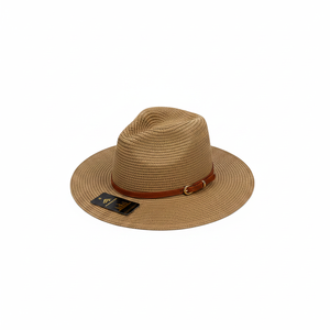 Chapeau Fedora uni à large bord, style formel, en feutre de polyester avec ruban décoratif, été/hiver - 72 pièces/boîte - Product Image 2