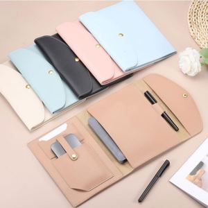 Personalized PU Leather Promotional Handmade Notebook Cover Card Slots Refillable Case A5 Travelers Envelope Welcome <b>Gifts</b> - Product Image 1