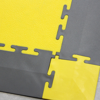 500x500x6mm Buena calidad y duradera Carretilla elevadora resistente Almacén Taller Pvc Garaje Baldosas Enclavamiento Pisos de plástico