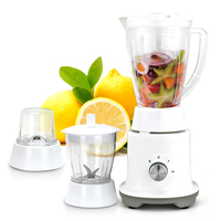Mixeur-Blender-Extracteur de Jus Universel 3-en-1 Noir, Vitesse Variable, Commandes à Boutons, Moteur en Cuivre Portable, Usage Domestique