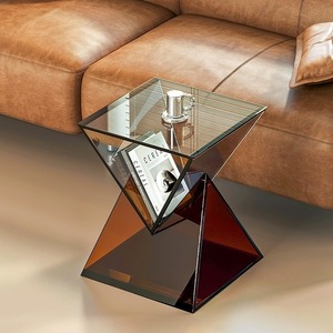 Quảng trường hàng đầu Acrylic Bàn cà phê bán buôn đồ nội thất phòng khách sofa bên bảng tam giác rỗng Acrylic cạnh giường ngủ bảng - Product Image 5