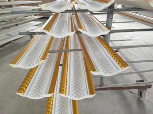 Moulures en polyuréthane peints de couleur or et argent, 1 pièce, décoration de plafond d'intérieur - Product Image 2