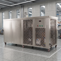 Machine à glaçons en blocs en acier inoxydable durable, machine à glaçons commerciale pour le marché aquatique, la conservation au froid et le transport