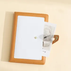 Bộ hardback Vòng vỏ cuối giả Stylus văn phòng phẩm bán buôn cổ điển bảo vệ pressin dây đeo hộp Nâu PU da máy tính xách tay