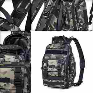 SNEDA nuit camouflage multifonctionnel pêche leurre sac à dos double épaule sac de matériel pour la pêche à la <span class=keywords><strong>carpe</strong></span> d'eau douce aventures en plein air - Product Image 6