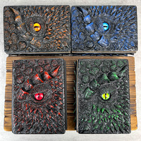 Nouveau carnet en résine rétro, œil de dragon maléfique, artisanat, guérison spirituelle, gaufrage en cristal, cadeau