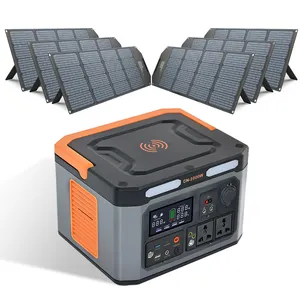 Solar power outlet soket ekstensi portabel, generator tenaga surya portabel off-grid Sistem 1000w 2000w 1200w 3000w