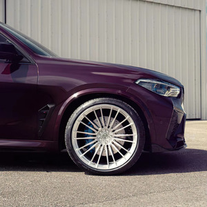 Jantes en alliage de voiture argentées brossées multi-rayons forgées 5x112 5x114.3 5x120 concaves complètes 17 18 19 20 21 22 23 pouces - Product Image 1