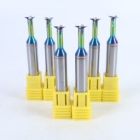 Outil de découpe pour rainures de diamètre extérieur 30 °   90 °   120 °   Fraise à queue d'aronde avec revêtement coloré
