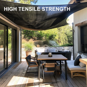 Rete Ombreggiante Nera <span class=keywords><strong>per</strong></span> Esterni, <span class=keywords><strong>per</strong></span> Serre e Pollai, in HDPE, con Occhielli, <span class=keywords><strong>per</strong></span> Agricoltura e Giardino - Product Image 5