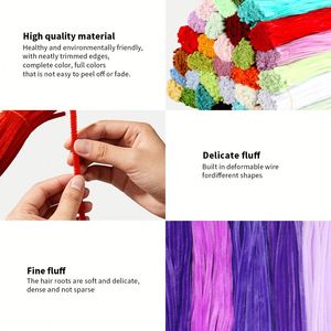 New 100-Piece 6mm Pipe Cleaners <b>for</b> DIY Art Projects & Decoration Craft Supplies - Product Image 2