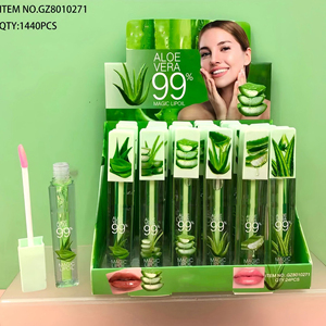 Brillo de labios nutritivo de larga duración de <span class=keywords><strong>Aloe</strong></span> <span class=keywords><strong>Vera</strong></span> para hombres, juego de bálsamo labial que cambia de color de temperatura de PH mágico, lápiz labial húmedo duradero - Product Image 3