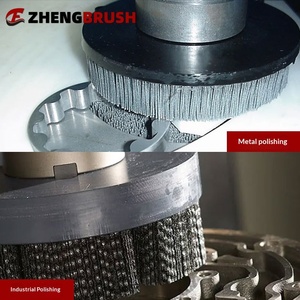 <span class=keywords><strong>Brosse</strong></span> de polissage en fil céramique pour pièces en alliage d'aluminium, laiton et acier - Élimine les marques d'outils et les bavures - Diamètres personnalisables de 30 à <span class=keywords><strong>150</strong></span> mm - Product Image 3