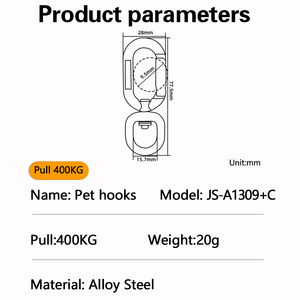 Jensan nóng bán ngoài trời xoay nhôm Carabiner mó<span class=keywords><strong>c</strong></span> 5kn Carabiner cho Dây Xích Chó đầy màu sắ<span class=keywords><strong>c</strong></span> - Product Image 6
