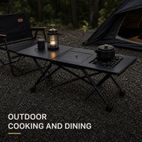 Table de camping modulaire IGT réglable, table à manger pliable pour l'extérieur, table de pique-nique portable en alliage d'aluminium