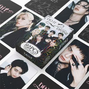 92 Piezas/Set de Tarjetas LOMO y Pegatinas de Kpop StrayKids, Álbum Hyunjin <span class=keywords><strong>Bangchan</strong></span> Felix DO IT, 60 Fototarjetas, 32 Calcomanías, Colección para Fans - Product Image 1