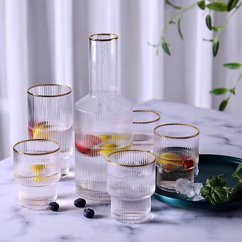 Wholesale 2pieces Set  800ML glass set with glass jug 350ML glass tumbler