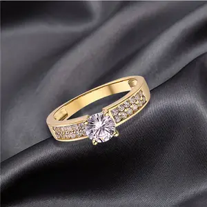 Andrew 2022 Mode 9K 10K 14K 18K Gold Hochzeit Verlobung geschenk Zirkon High Level Diamond Ring