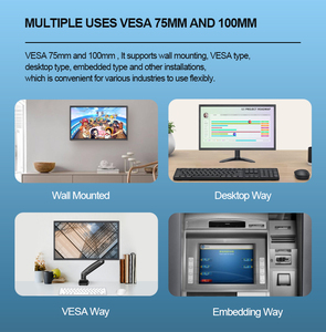 21.5 inch công nghiệp nhúng LCD LED-wire cảm ứng điện trở Màn hình Màn hình kim loại màu đen mở khung 16:9 cho doanh nghiệp - Product Image 6