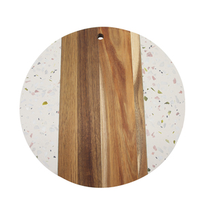 <span class=keywords><strong>Planche</strong></span> à découper en <span class=keywords><strong>terrazzo</strong></span>, acacia et bambou, ensemble de planches à fromage, plateau alimentaire, <span class=keywords><strong>planche</strong></span> à découper pour charcuterie, fromage, steak, pain, nouveauté 2026 - Product Image 2