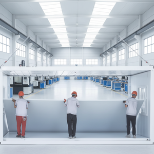 Moderne, ademende, 50 mm dikke sandwichpanelen voor gestapelde huizen met snelle installatie - Product Image 3