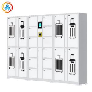 Casiers à bagages intelligents à code QR (type armoire) avec revêtement en poudre, écologiques et portables pour aéroports et hôtels - Product Image 1