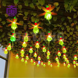 Lámpara Colgante de Simulación Dinámica Personalizada con Diseño de Flor de Linterna, Ideal para Iluminación Festiva en Parques y Recorridos Nocturnos - Product Image 5