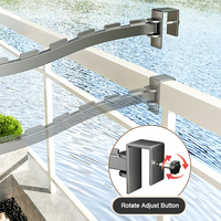 SANIPRO Séchoir à linge pliable de type pince pour voyage, séchoir extérieur peu encombrant pour balcon et fenêtre