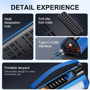 Xe khẩn cấp công cụ đa chức năng 12V ngân hàng điện cầm tay pin Booster nhảy khởi động với kỹ thuật số Máy nén khí - Product Image 3