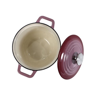 Ustensiles de cuisine de cuisine durables Mini <span class=keywords><strong>cocotte</strong></span> en fonte émaillée pot à riz avec poignées et couvercle de casserole prêt à l'induction - Product Image 5