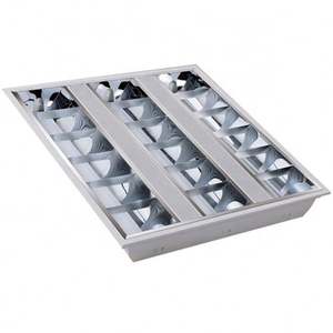 CE RoHs Listado Aluminio <span class=keywords><strong>Reflector</strong></span> <span class=keywords><strong>T8</strong></span> 3x16w 3x9W Led <span class=keywords><strong>Parabolic</strong></span> Louver Light - Product Image 1
