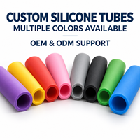 Tuyau en silicone coloré sur mesure OEM, à paroi épaisse, flexible et creux, pour la protection des équipements industriels, des appareils et des composants