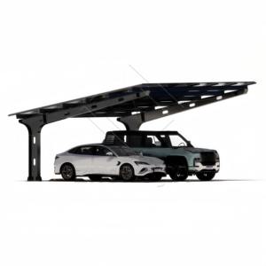 Structure de carport solaire photovoltaïque en acier haute résistance avec certification CE/ISO9001 et garantie de 10 ans pour les parcs d'entreprises - Product Image 4