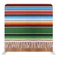 KINGMAGIC 8x7.6ft Toile de fond publicitaire double face, écologique, durable, motif Noël, personnalisable