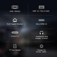 Tablette robuste Windows J4105 10,1 pouces 1280x720 Win 11 Pro 8 Go de RAM/128 Go de ROM Écran tactile HDMI2.0 PC d'extérieur 4G LTE GPS 8000 mAh