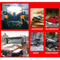 Barre lumineuse LED à double rangée 12 LED, en aluminium, faisceau combiné spot et large, 72W, pour toit de camion, accessoires d'éclairage de véhicule