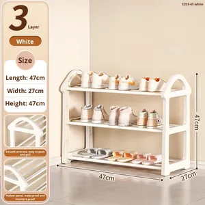 Zapatero Simple Multicapa de PP y Acero al Carbono para Debajo de la Puerta, Ideal para Espacios Pequeños en Dormitorios - Product Image 6
