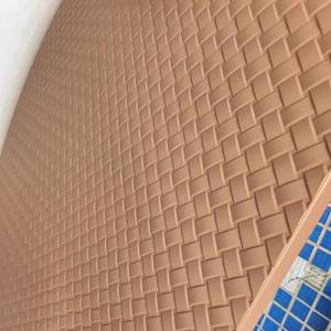 Mur-rideau en panneaux d'aluminium tissés sur mesure, texture tissée 3D, revêtement métallique pour la décoration murale intérieure - Product Image 2