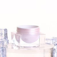 Pots en acrylique vides de 3g, 5g, 10g, 15g, 30g, 50g, utilisés pour l'emballage de cosmétiques, les contenants de crème et les contenants en plastique