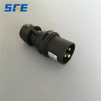 Prises et fiches industrielles noires SFE CEE IP44 16A 250V IEC60309 anti-poussière IP44 3 broches 16A 250V pour événements
