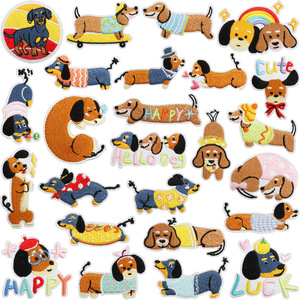 Patchs thermocollants brodés mignons et joyeux, motif visage souriant de dessin animé, slogan positif, pour jeans, sacs à dos, chapeaux, DIY pour enfants - Product Image 1