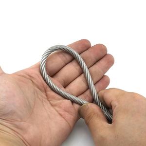 <span class=keywords><strong>Cable</strong></span> <span class=keywords><strong>de</strong></span> cuerda <span class=keywords><strong>de</strong></span> alambre Flexible recubierto <span class=keywords><strong>de</strong></span> PVC, <span class=keywords><strong>acero</strong></span> <span class=keywords><strong>inoxidable</strong></span> transparente, 7x19, diámetro <span class=keywords><strong>de</strong></span> 8mm - Product Image 3