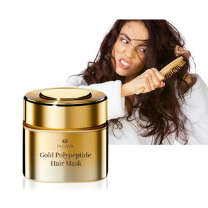 Label Masque pour cheveux au collagène polypeptidique en or 24 carats Masque pour cheveux de salon professionnel pour réparer les cheveux - Product Image 1