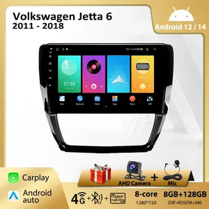 Radio mobil <span class=keywords><strong>Android</strong></span> untuk Volkswagen Jetta 6 2011-2018 pemutar Multimedia Unit kepala Stereo otomatis navigasi GPS Carplay WIFI 4G DVD HU - Product Image 2