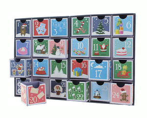 <span class=keywords><strong>Calendrier</strong></span> de l'Avent 24 boîtes vides en carton pour l'emballage des cadeaux de Noël - Product Image 2