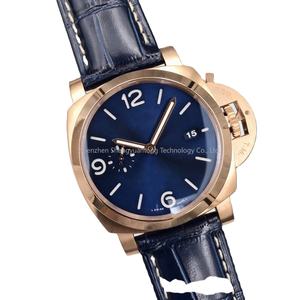Montre Classique Bleue Célèbre à Mouvement Mécanique avec Veilleuse pour Homme et Femme - Product Image 3