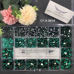 CY Set de Cristales Grandes Multiforma para <span class=keywords><strong>Uñas</strong></span>, Llama Azul, Mezcla de Formas para Nail Art, Pedrería de Lujo a Granel - Product Image 5