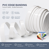 Bordure de placage PVC blanc chaud finition ivoire 0,8 mm x 22 mm SGS pour armoires, ton doux
