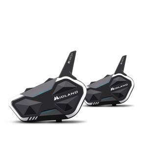 Intercomunicador para Motocicleta Midland R1 Mesh, Sistema de Comunicación Dual, Auriculares para Casco - Product Image 1